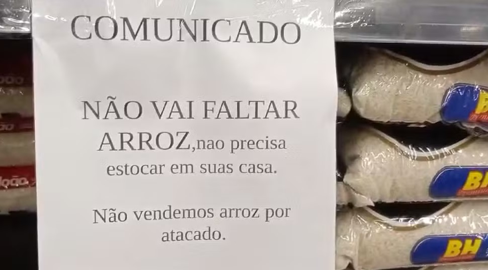IRRESPONSABILIDADE: ‘Fake News’ já fazem preços de arroz subirem em todo país