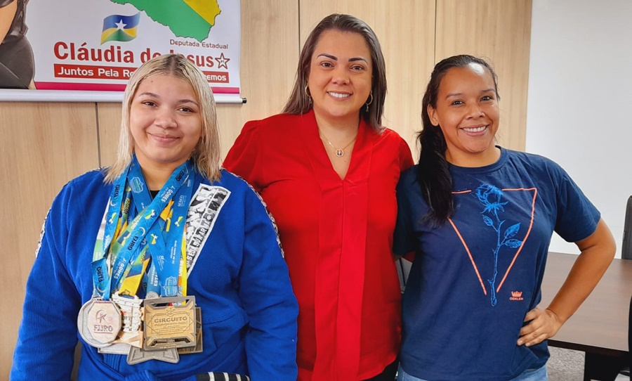 ESPORTE: Cláudia de Jesus incentiva atleta de Jiu-Jitsu que vai competir em São Paulo