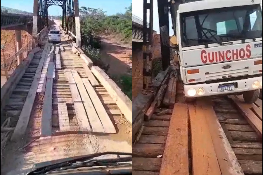 ARARAS: Motorista reclama de má conservação de ponte próxima a Guajará-Mirim