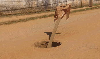 PERIGO: Bueiros sem tampa viram problema grave em Porto Velho