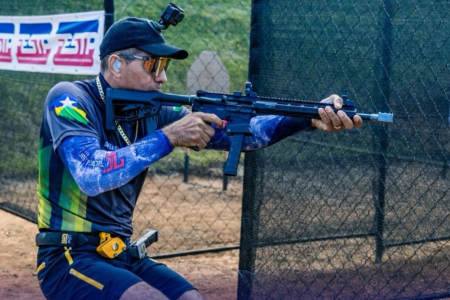 TIRO PRÁTICO: Sargento do 4º BPM é terceiro colocando em competição nacional de tiros