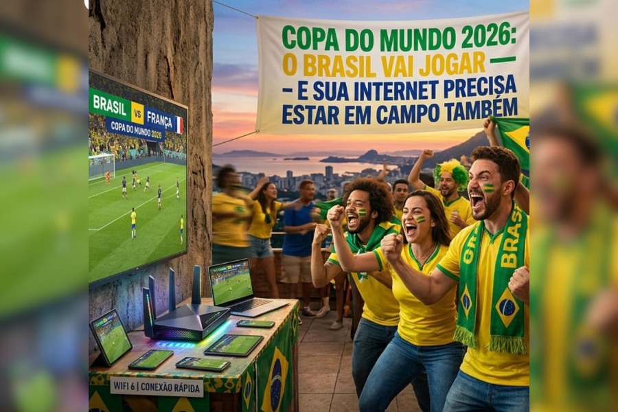 COPA 2026: O Brasil vai jogar  e sua internet precisa estar em campo também