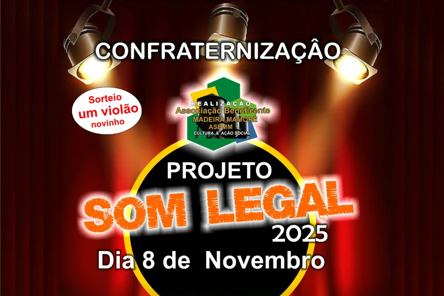 CULTURA: Projeto Som Legal realiza confraternização com alunos em Porto Velho