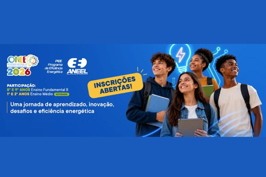 CONSCIENTIZAÇÃO: Olimpíada Nacional de Eficiência Energética 2026 abre inscrições para estudantes