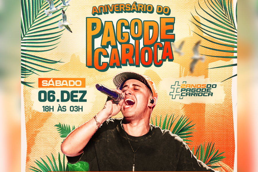 ÚLTIMO SHOW DO ANO: Pagode Carioca será atração no fechamento de 2025 na EFMM