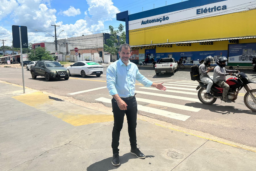 NILTON SOUZA: Pedido do vereador garante implantação de faixa de pedestre na Rua João Goulart