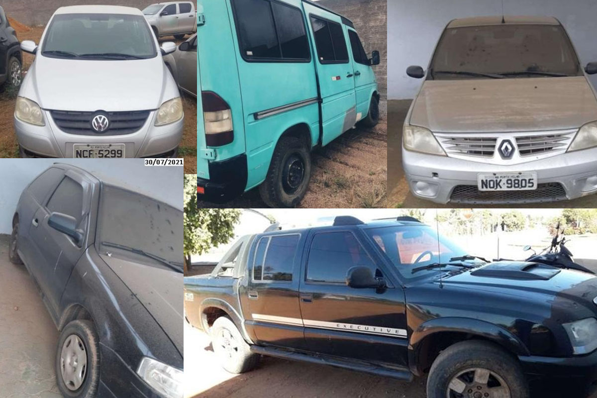 VEÍCULOS: Vários bens apreendidos em operações contra o tráfico estão sendo leiloados