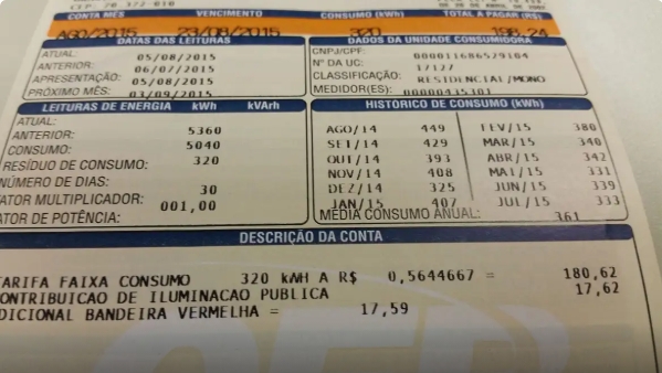 EM JANEIRO: Consumidor pagará menos na conta de luz