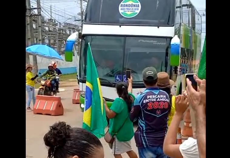 SEM SENTIDO: Golpistas de RO vão para Brasília e reforçam atos antidemocráticos