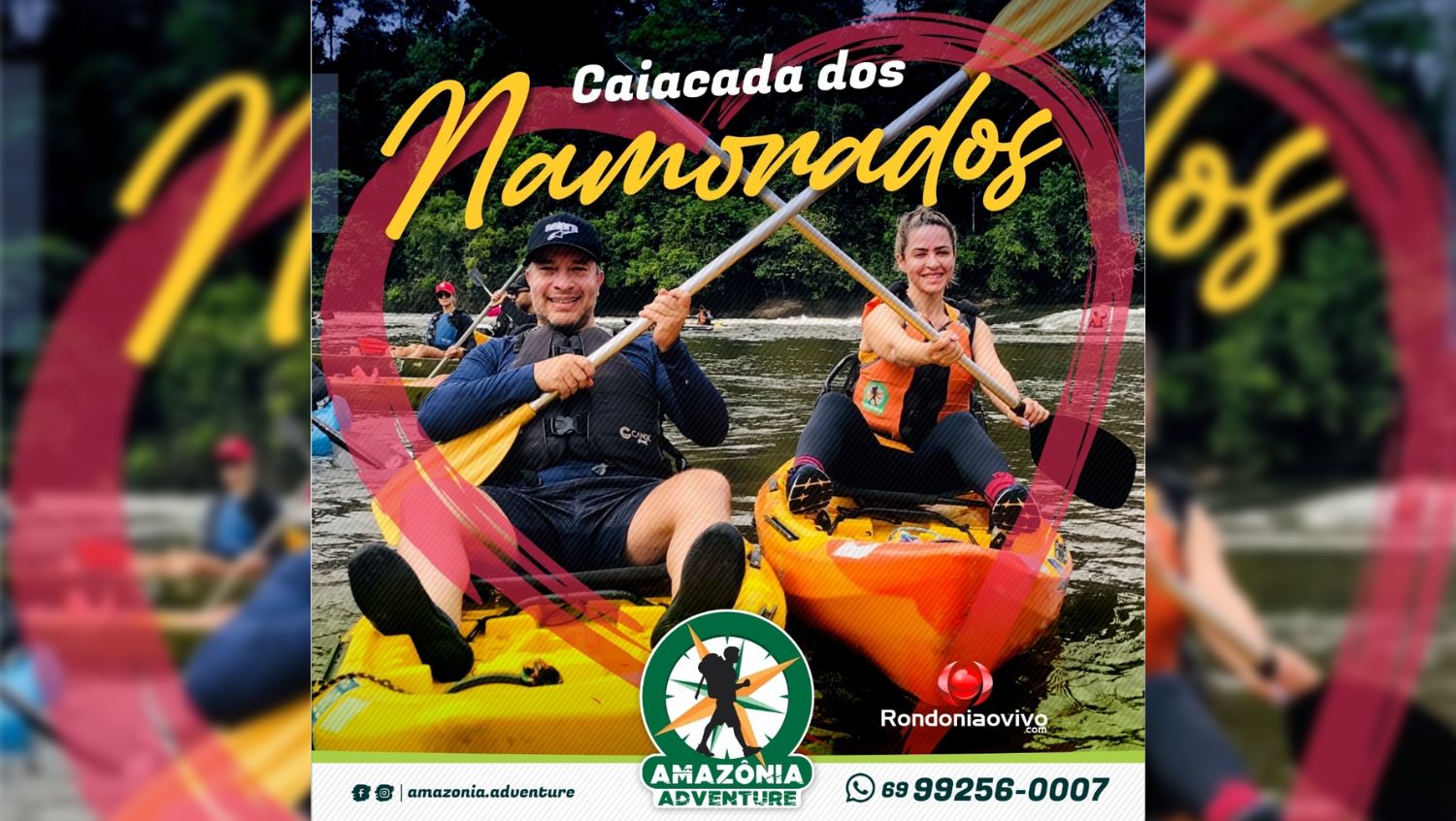 AMAZÔNIA ADVENTURE: Caiacada dos namorados no balneário Souza