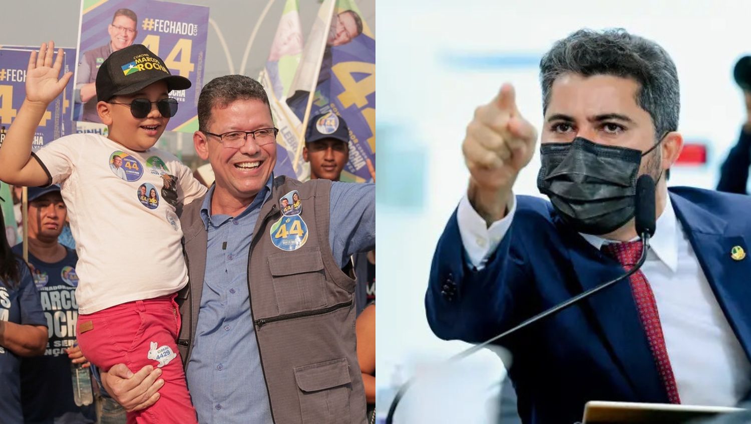 ELEIÇÕES 2022: Marcos Rocha lidera com grande vantagem sobre Marcos Rogério