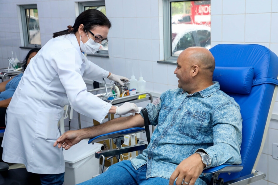 SOLIDARIEDADE: Policial Penal é maior doador de sangue registrado no hemocentro de RO