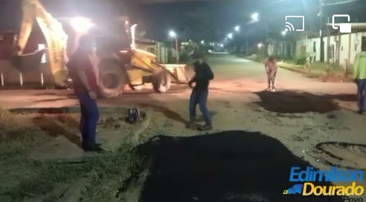 MELHORIAS: Tapa Buracos é realizado na zona sul a pedido do vereador Edimilson Dourado