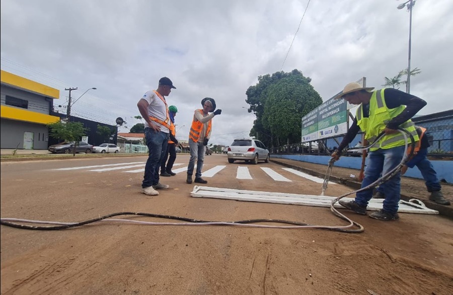 SINALIZAÇÃO: Ruas na região central da capital ganham novas lombadas eletrônicas