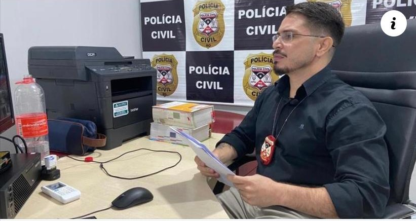 ESPONTÂNEA: Policial civil se apresenta para delegado no Departamento de Flagrantes 