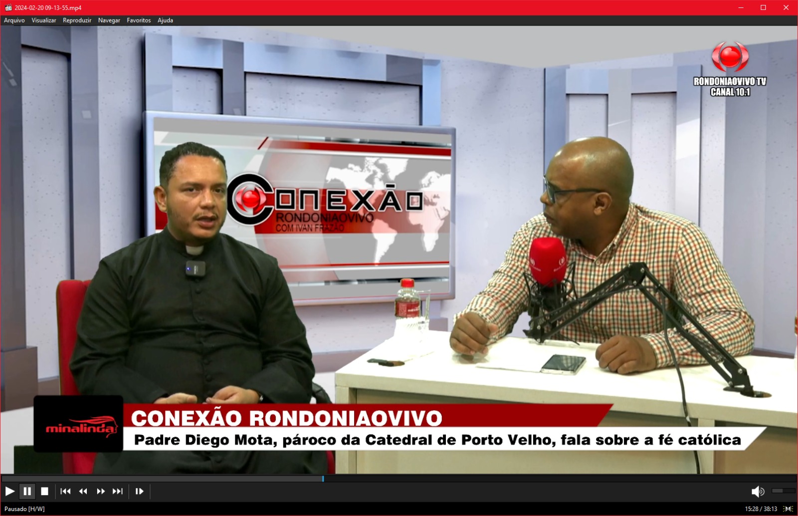 CONEXÃO RONDONIAOVIVO: Padre Diego Mota, pároco da Catedral de Porto Velho, fala sobre a fé católica 