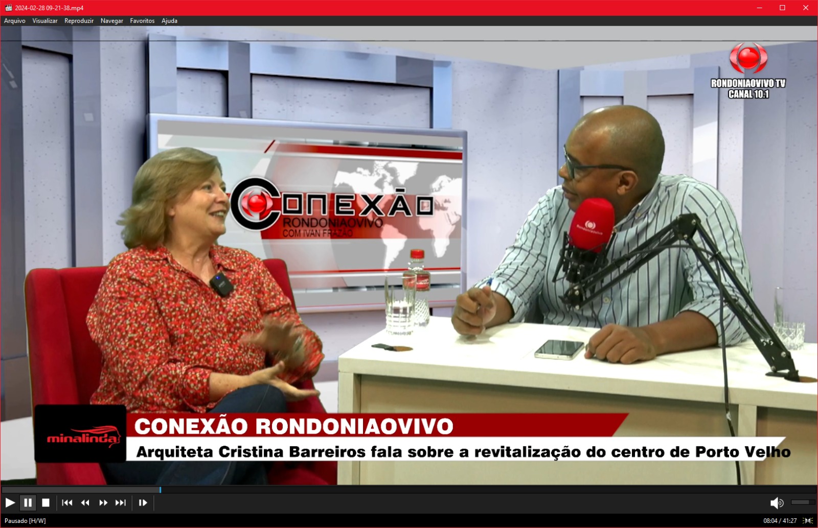 CONEXÃO RONDONIAOVIVO:  Arquiteta Cristina Barreiros fala sobre a revitalização do centro de Porto Velho