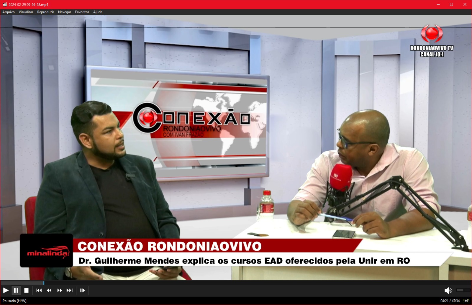 CONEXÃO RONDONIAOVIVO: Dr. Guilherme Mendes explica cursos EAD oferecidos pela UNIR em RO