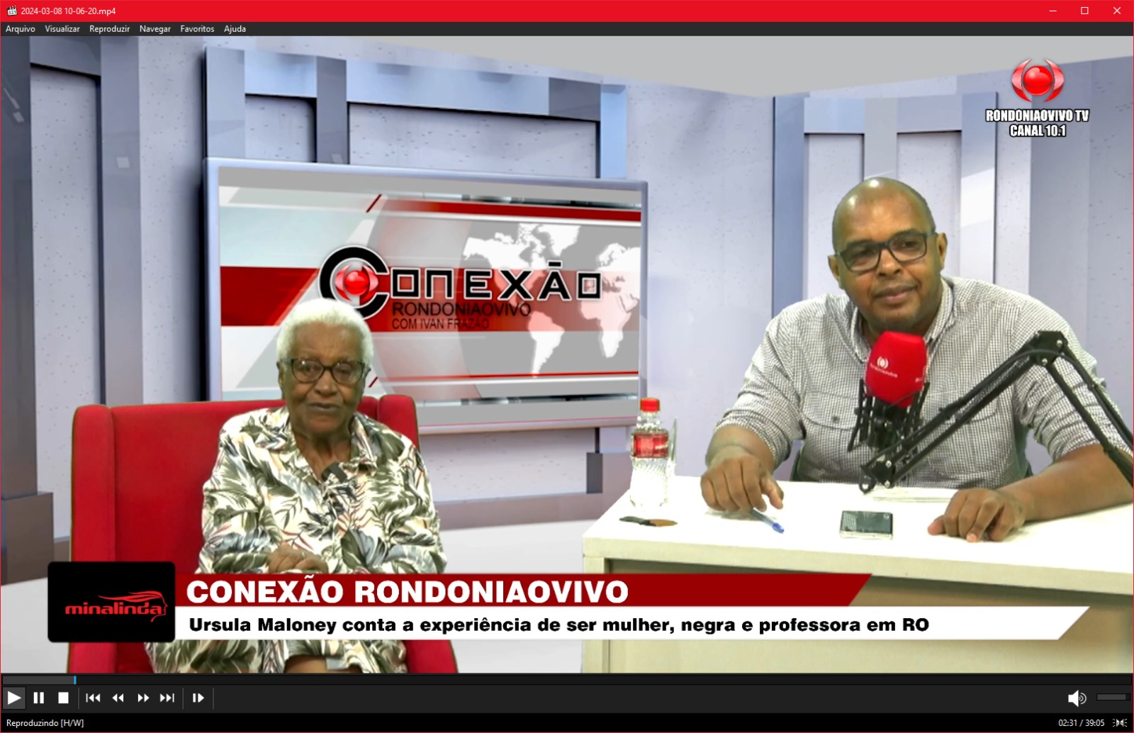 CONEXÃO RONDONIAOVIVO:   Profª. Ursúla Maloney diz o que é ser mulher, negra e educadora em RO