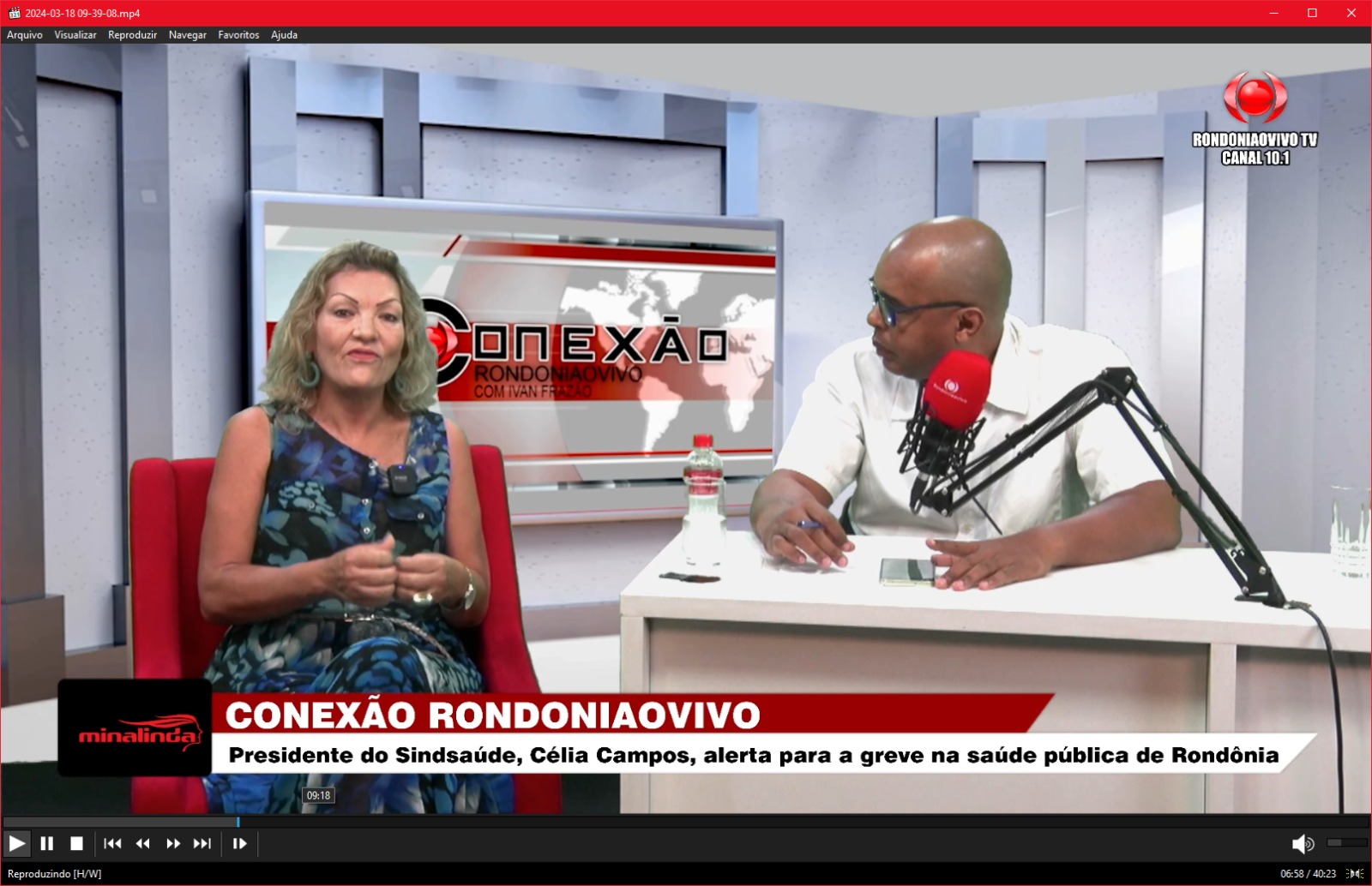 CONEXÃO RONDONIAOVIVO:  Pres. do Sindsaúde, Célia Campos, alerta para a greve da saúde pública de RO