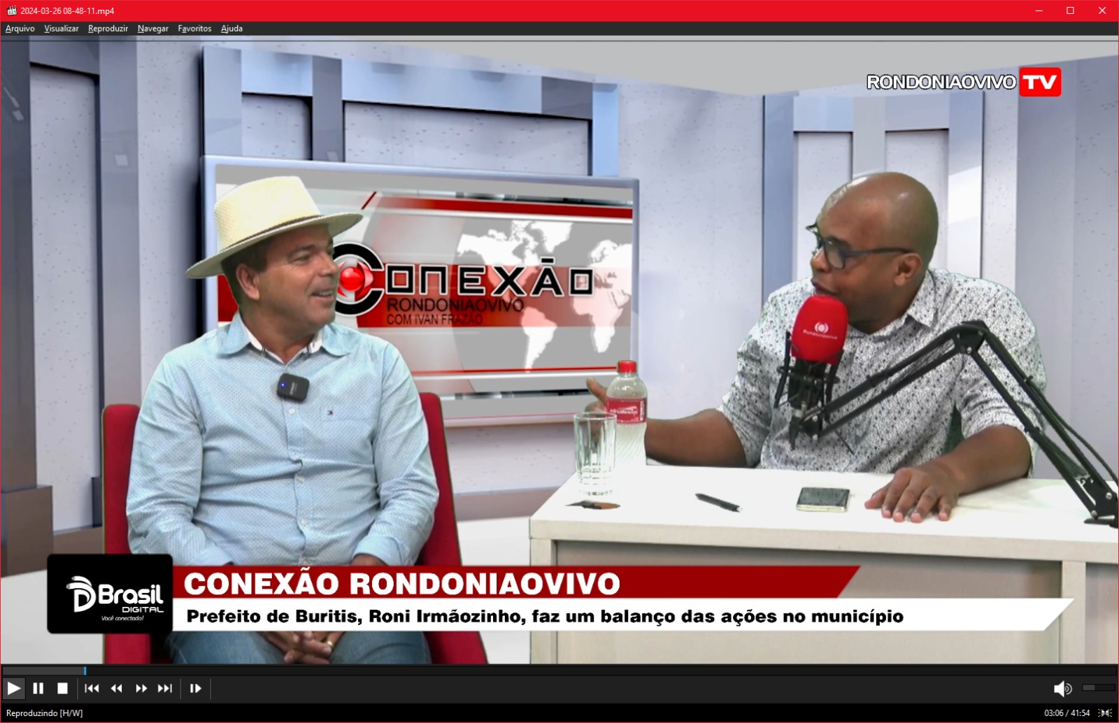 CONEXÃO RONDONIAOVIVO:   Prefeito de Buritis, Roni Irmãozinho, faz um balanço das ações no município