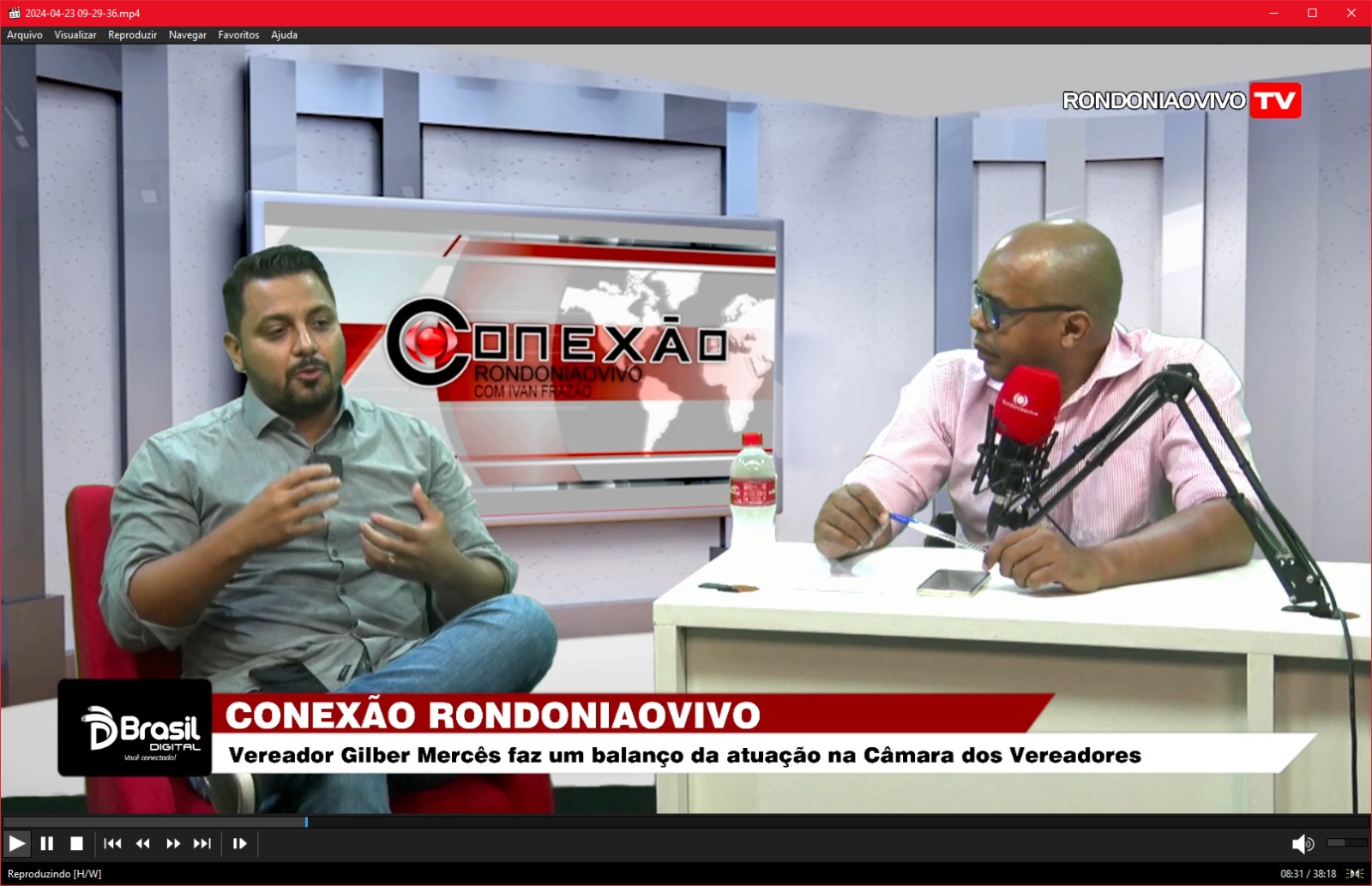 CONEXÃO RONDONIAOVIVO:   Vereador Gilber Mercês faz um balanço da atuação na Câmara dos Vereadores 