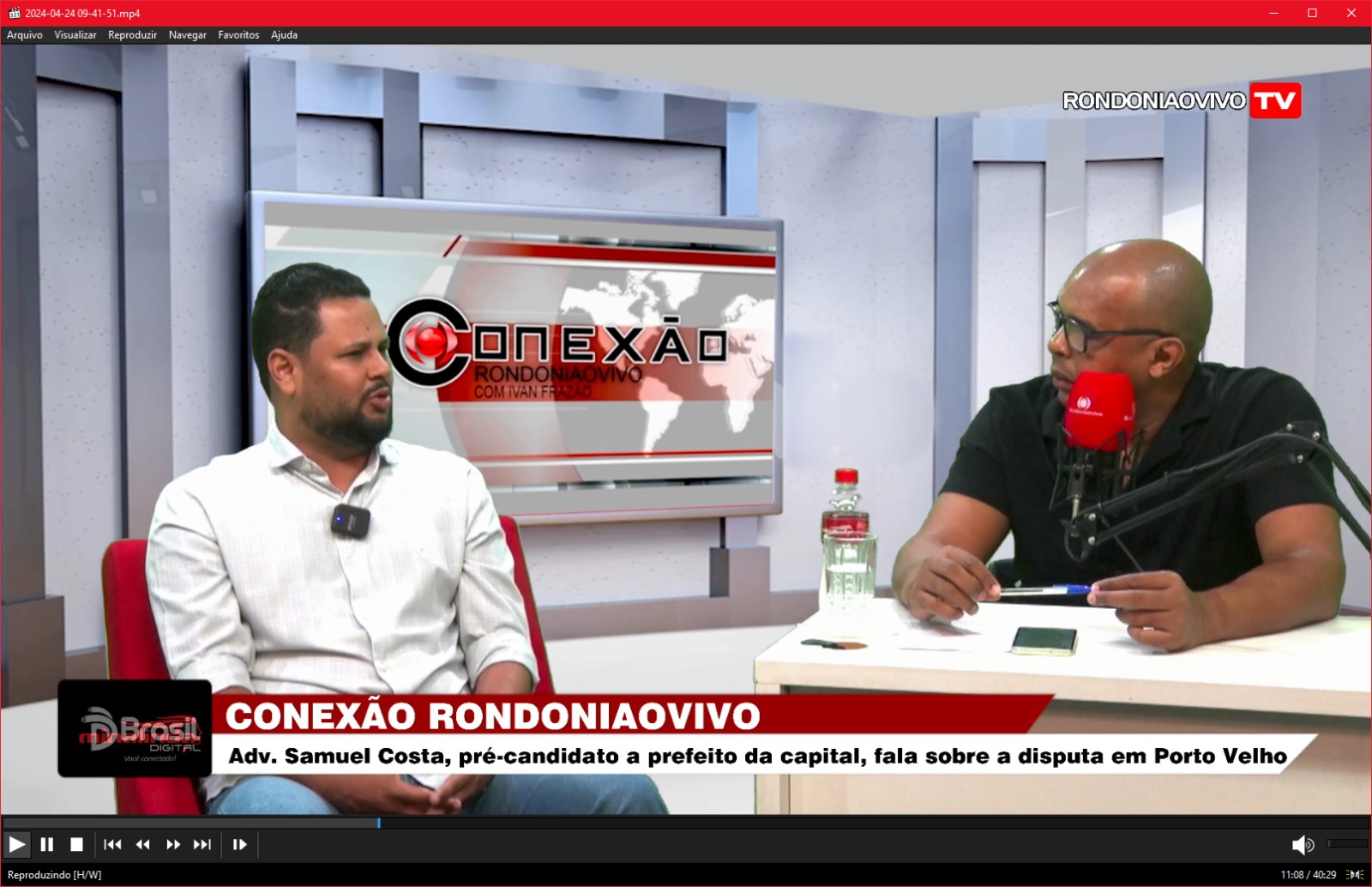 CONEXÃO RONDONIAOVIVO: Adv. Samuel Costa, pré-candidato a prefeito, fala sobre disputa em Porto Velho 