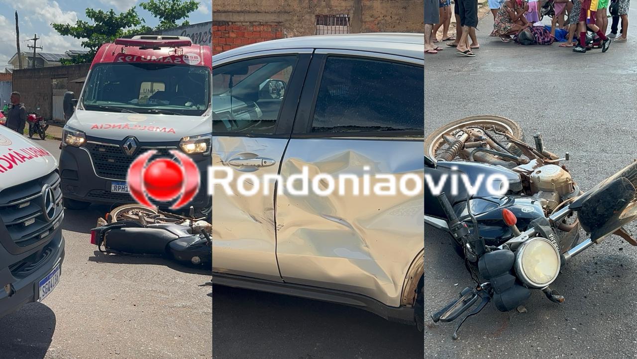 FRATURA EXPOSTA: Grave acidente deixa criança e pais feridos na Inácio Mendes