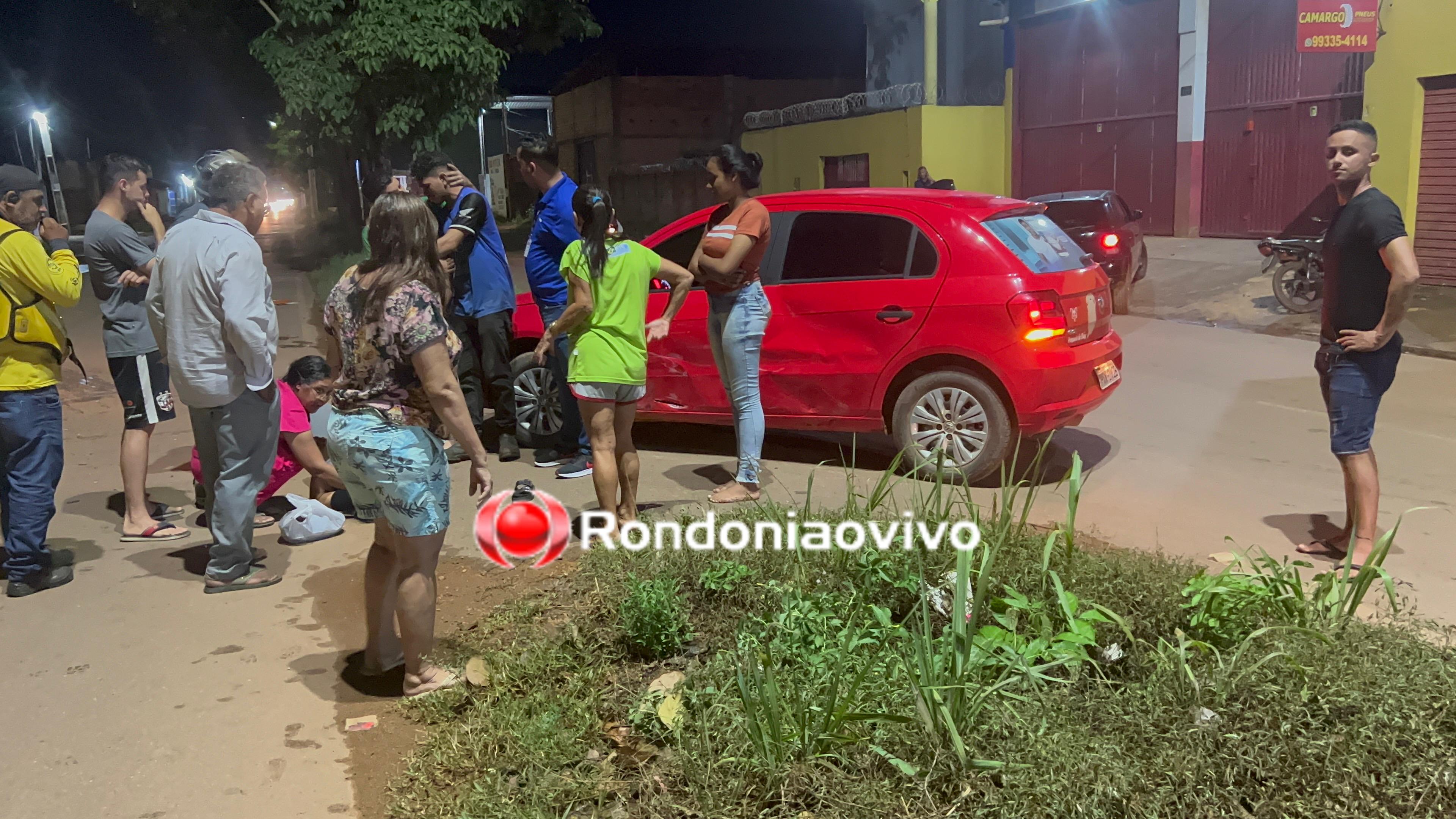 NO RETORNO: Casal de moto sofre grave acidente na Avenida Mamoré