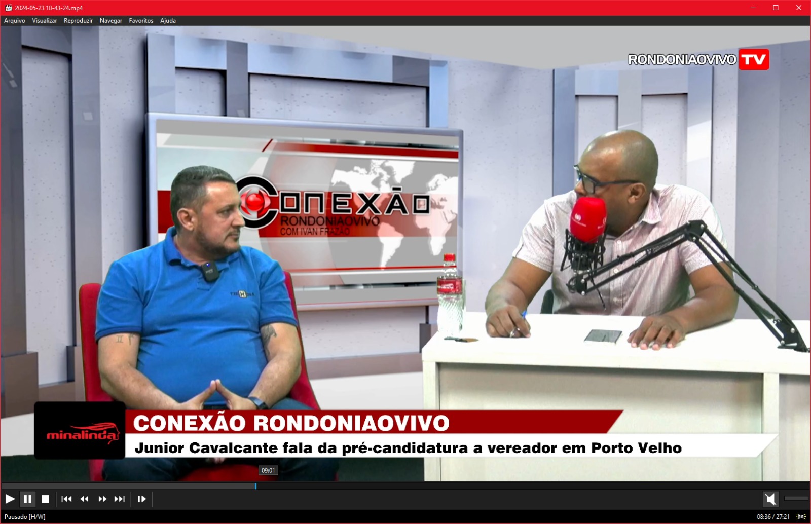 CONEXÃO RONDONIAOVIVO:   Junior Cavalcante fala da pré-candidatura a vereador em Porto Velho