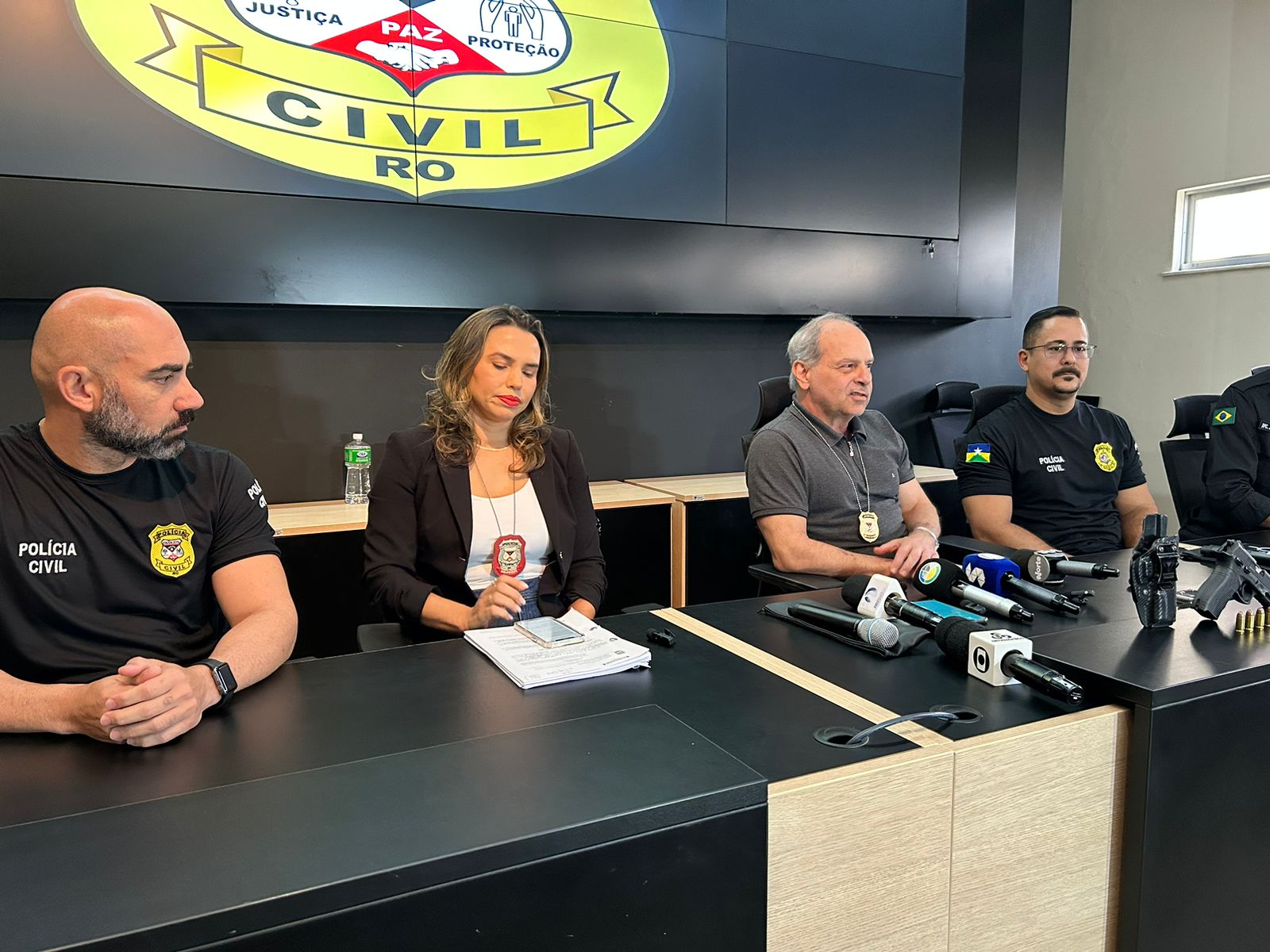 AO VIVO: Coletiva sobre a prisão de acusados de duplo homicídio em Porto Velho