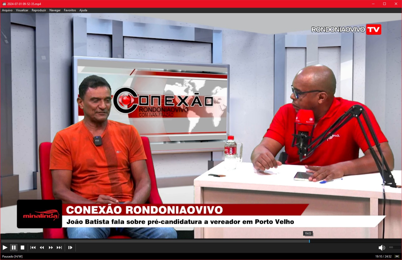 CONEXÃO RONDONIAOVIVO:  João Batista fala sobre pré-candidatura a vereador em Porto Velho