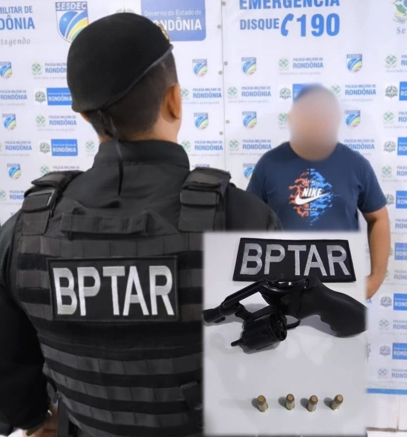 VARREDURA: BPTAR fecha o cerco contra a criminalidade e prende mais um com arma de fogo 