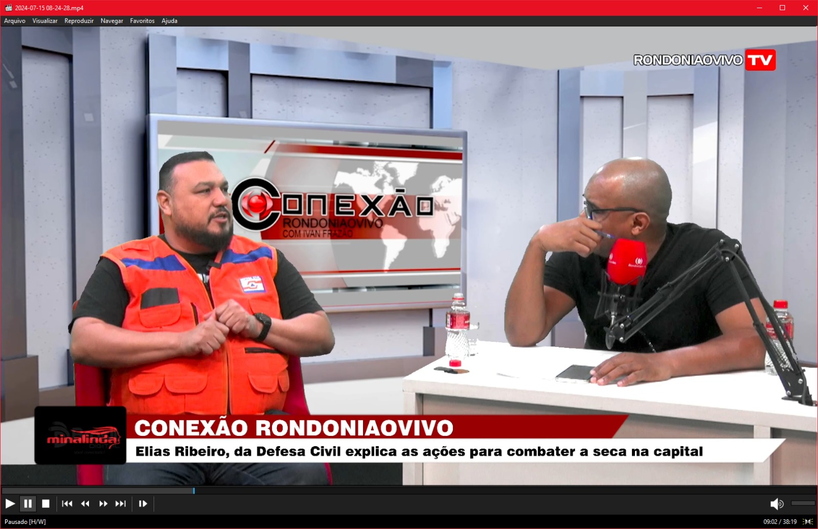 CONEXÃO RONDONIAOVIVO: Elias Ribeiro, da Defesa Civil, explica as ações para combater a seca na capital