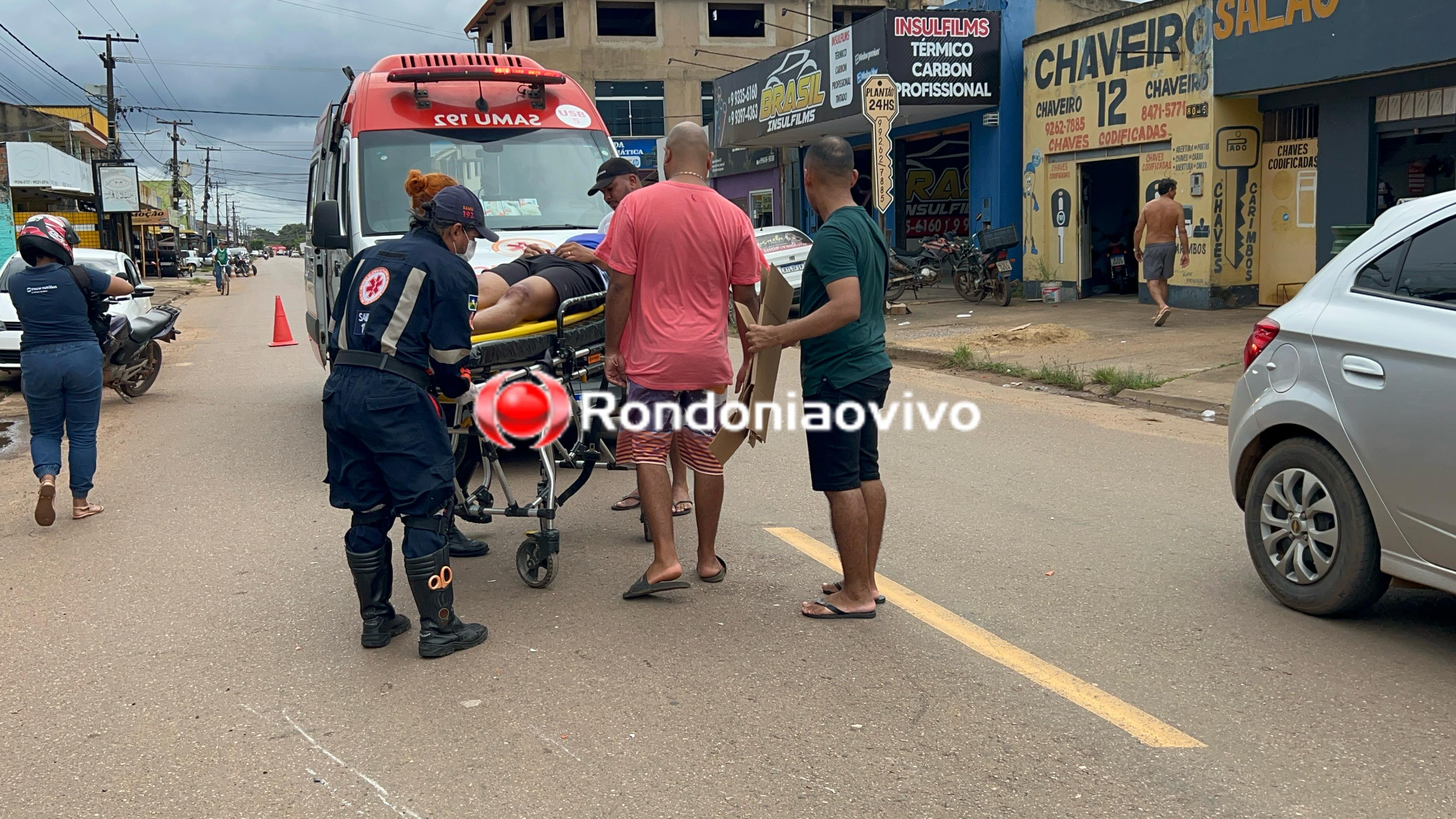 URGENTE: Ciclista fica gravemente ferido em atropelamento na Plácido de Castro