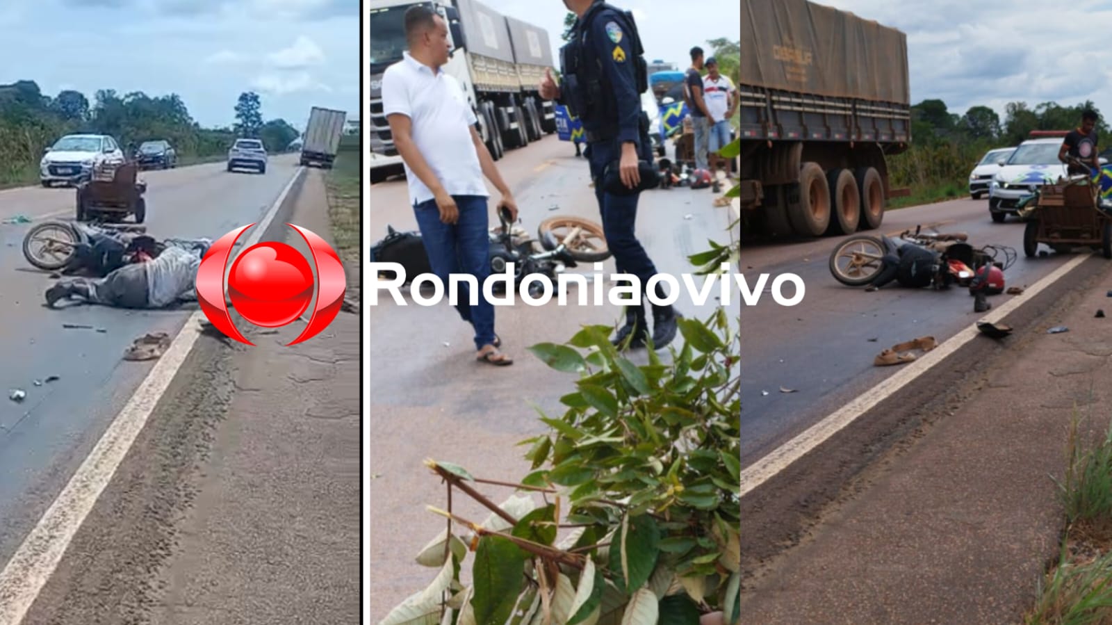 URGENTE: Quatro pessoas ficam em estado grave após acidente na BR-364