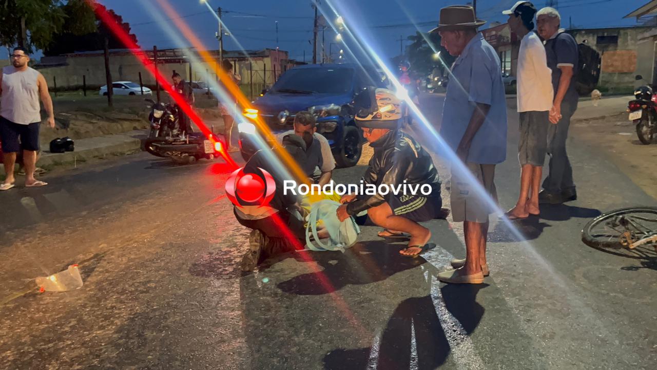 TRAUMATISMO CRANIANO: Ciclista fica gravemente ferido após ser atropelado