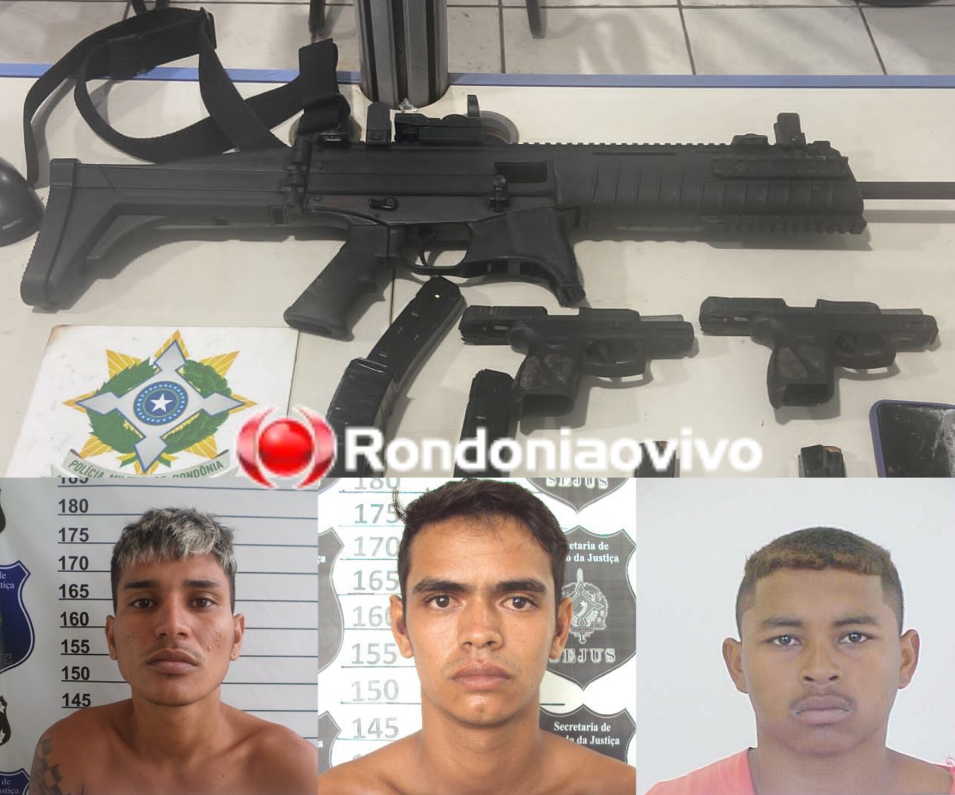 GRUPO CRIMINOSO: Identificados cinco bandidos presos após troca de tiros com a polícia 