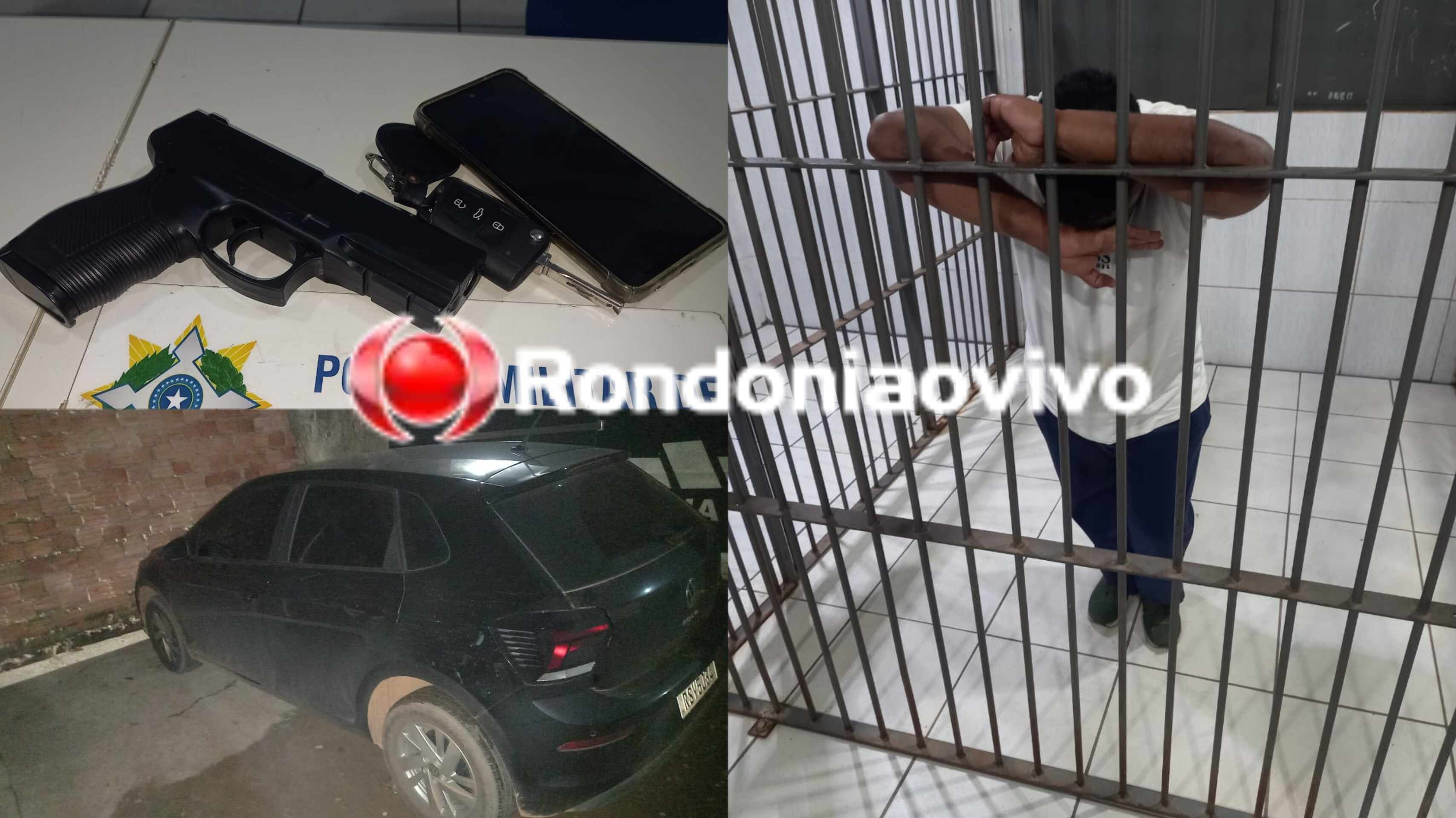 FUGINDO: Criminoso é preso na BR-319 após roubar carro Polo na zona Leste 