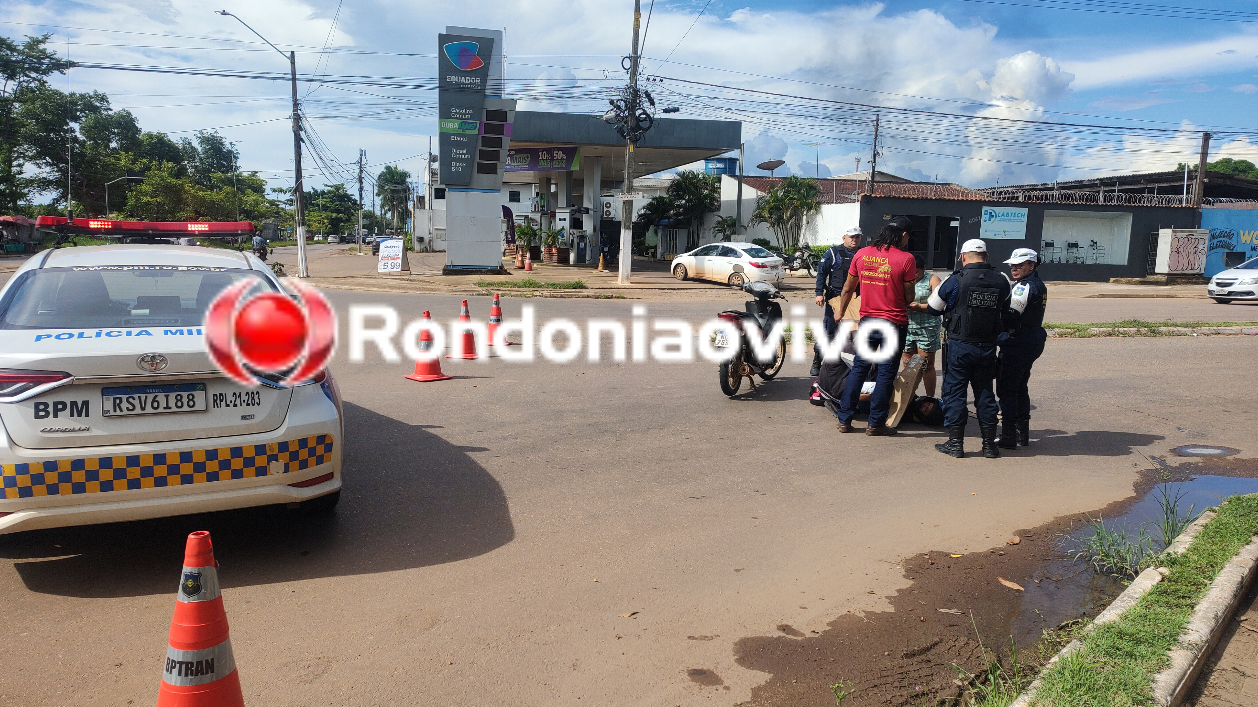 VÍDEO: Motorista foge após deixar mulher ferida em acidente