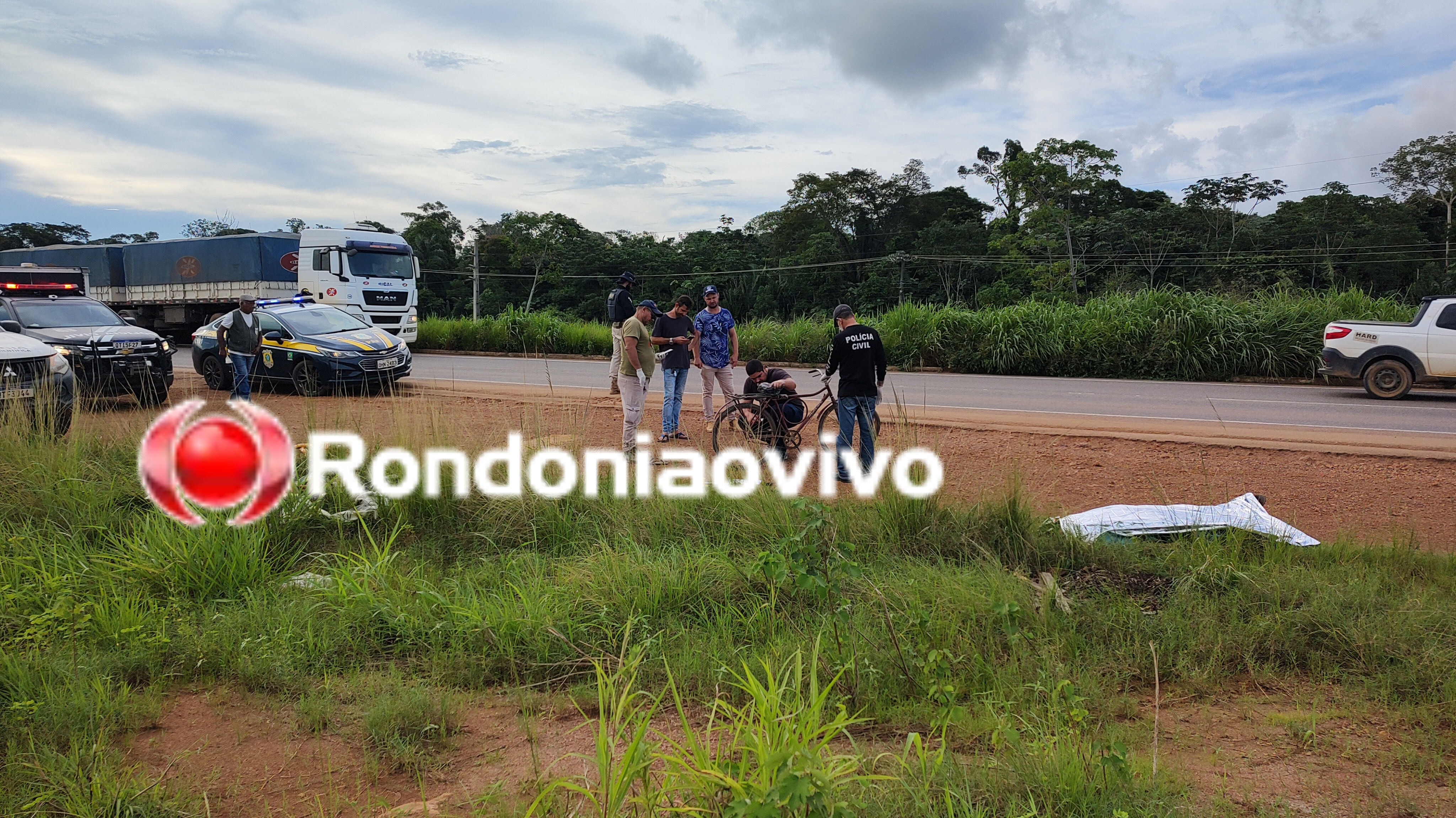 TRÁGICO: Ciclista morre atropelado por táxi na BR-364 próximo ao hospital de Amor