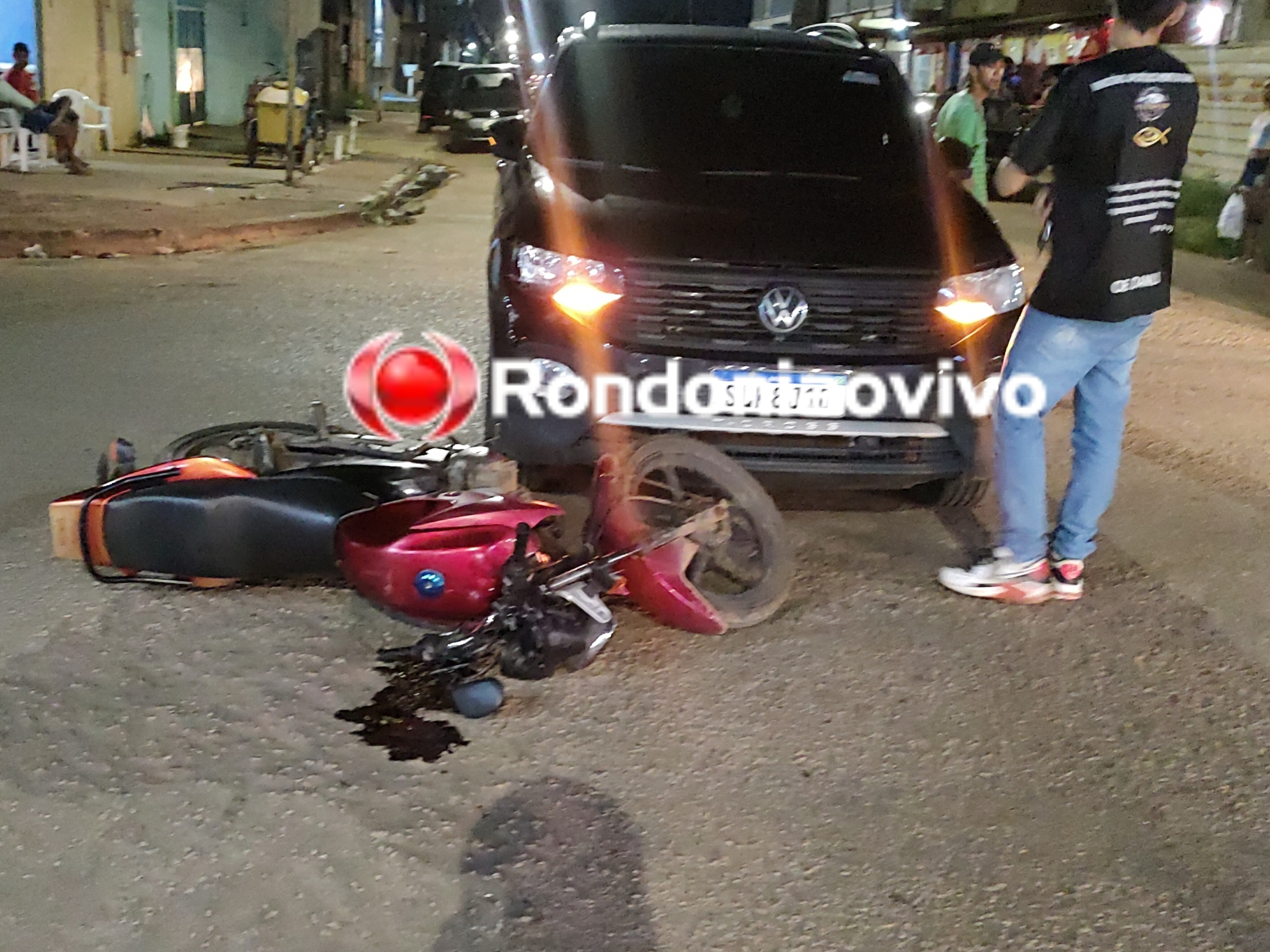 'NÃO VI': Motorista de T-Cross avança preferencial e atropela motociclista na Alexandre Guimarães 