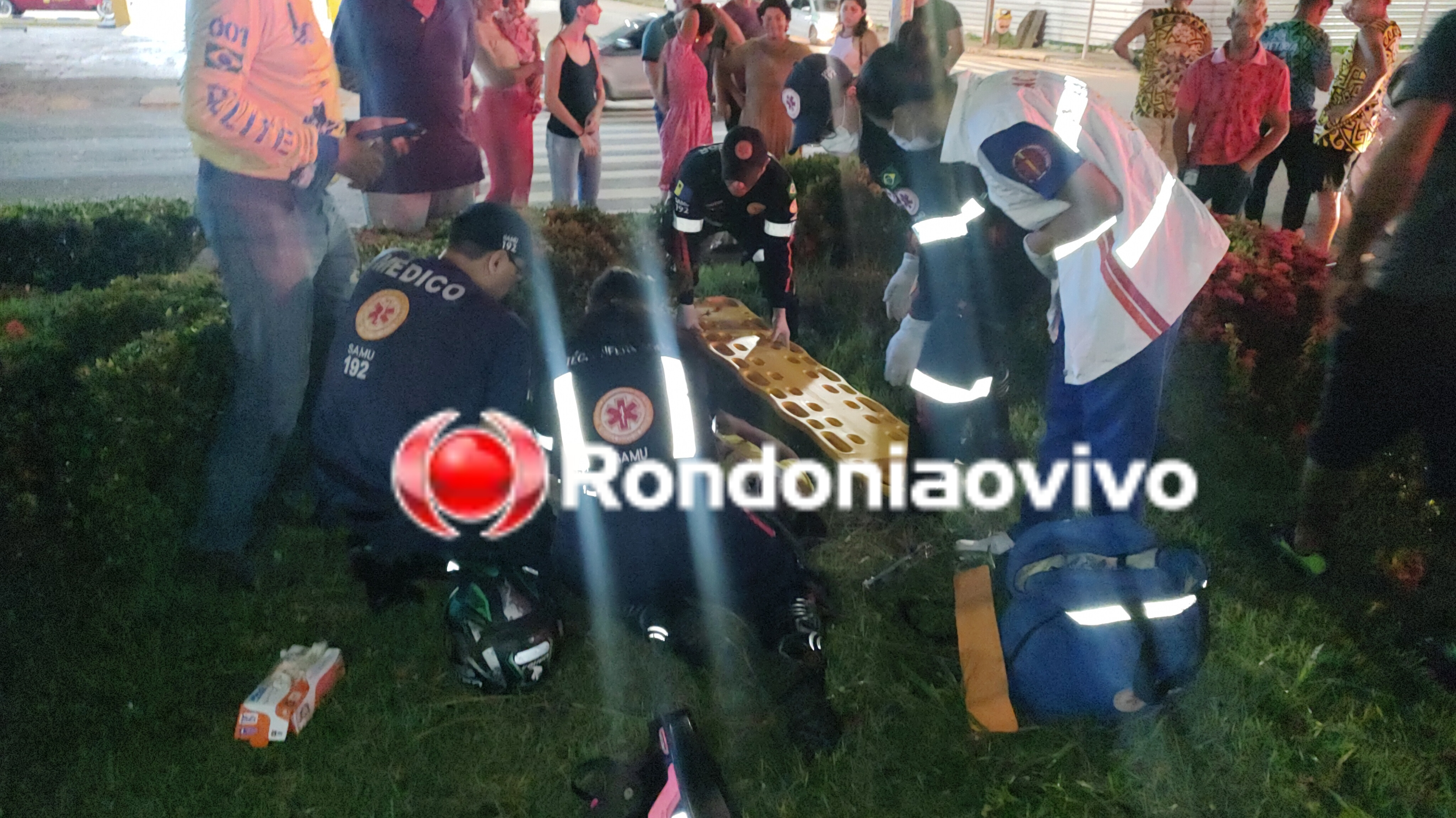 FORTE BATIDA: Motociclista fica em estado grave após acidente na Jorge Teixeira 