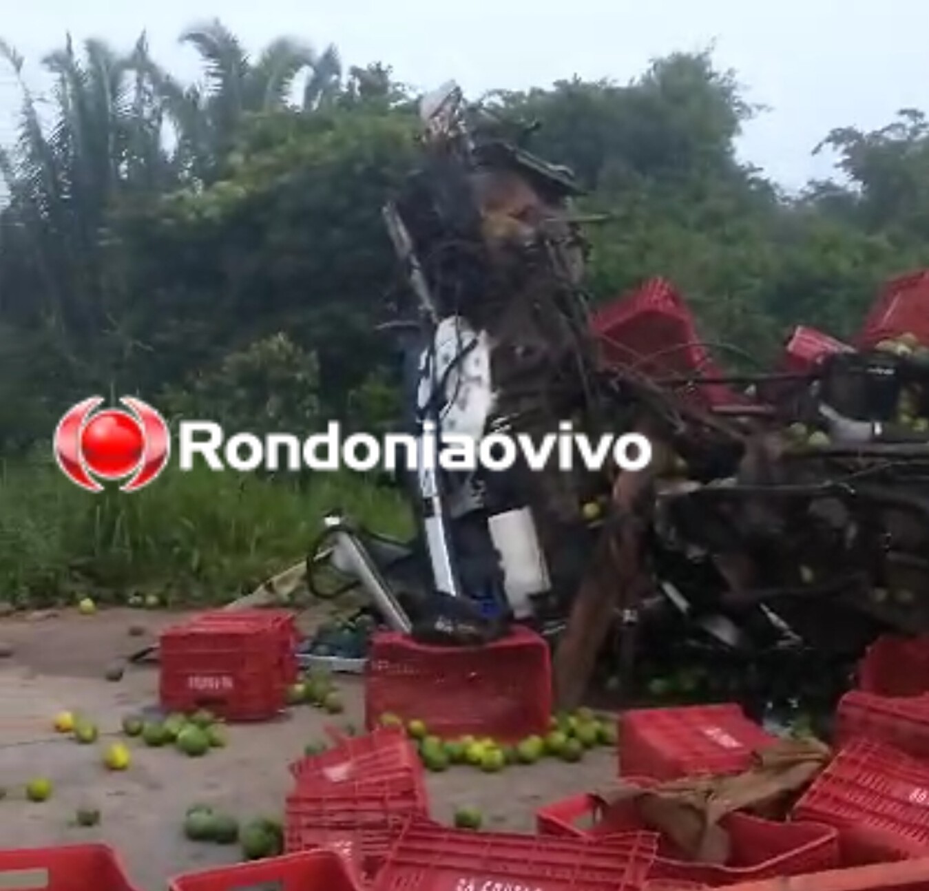 TRAGÉDIA: Batida entre dois caminhões deixa motorista morto na BR-364- VÍDEOS