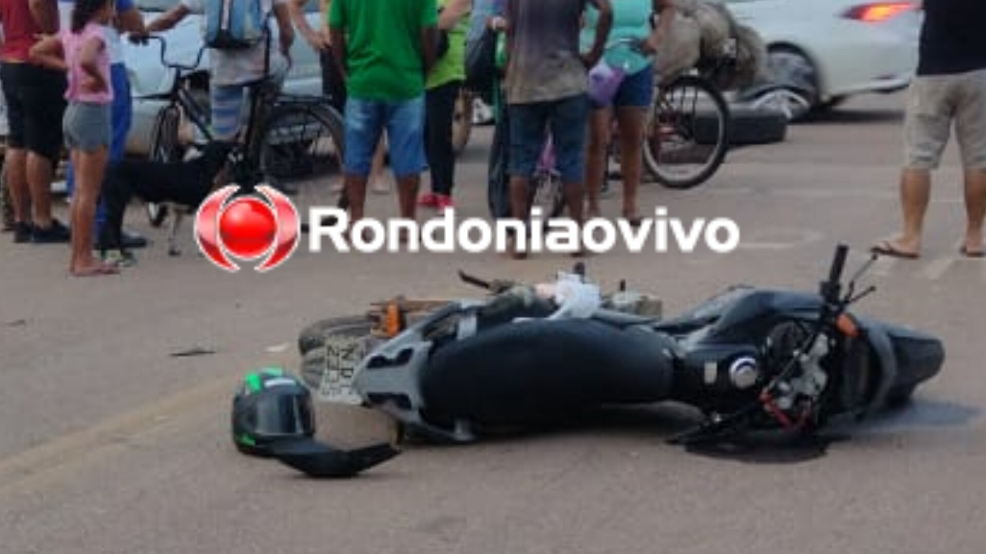 S10 AVANÇOU: Motociclista quebra a perna após grave acidente na 'Raimundo' 