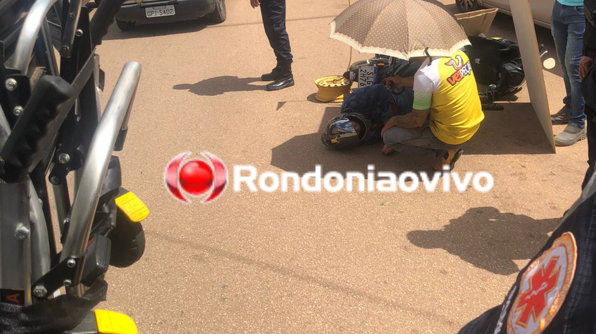 MAIS UM:  Motorista sai de estacionamento e causa acidente com motociclista 