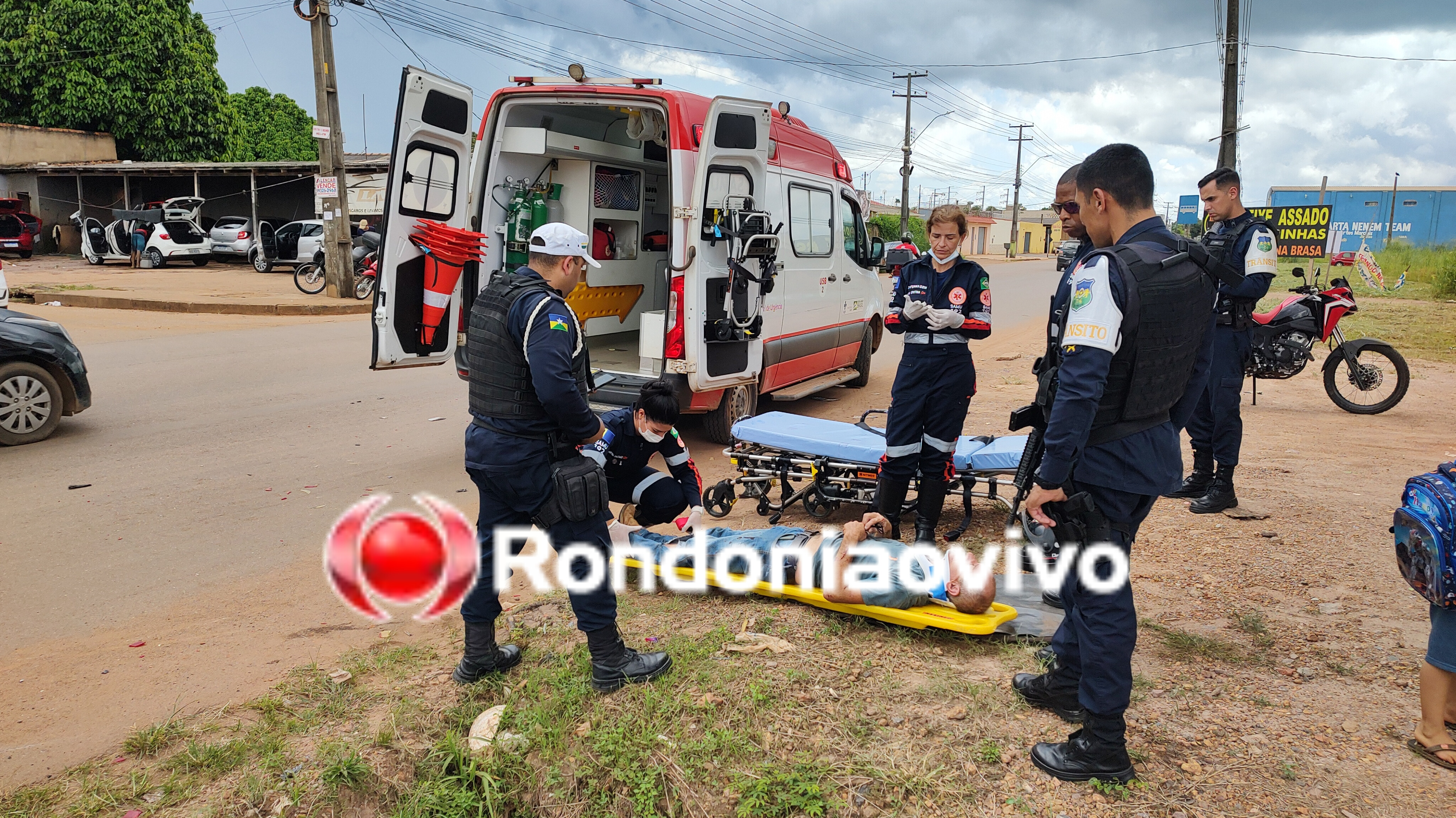 FERIDO: Servidor da UPA sofre acidente de moto na Amazonas