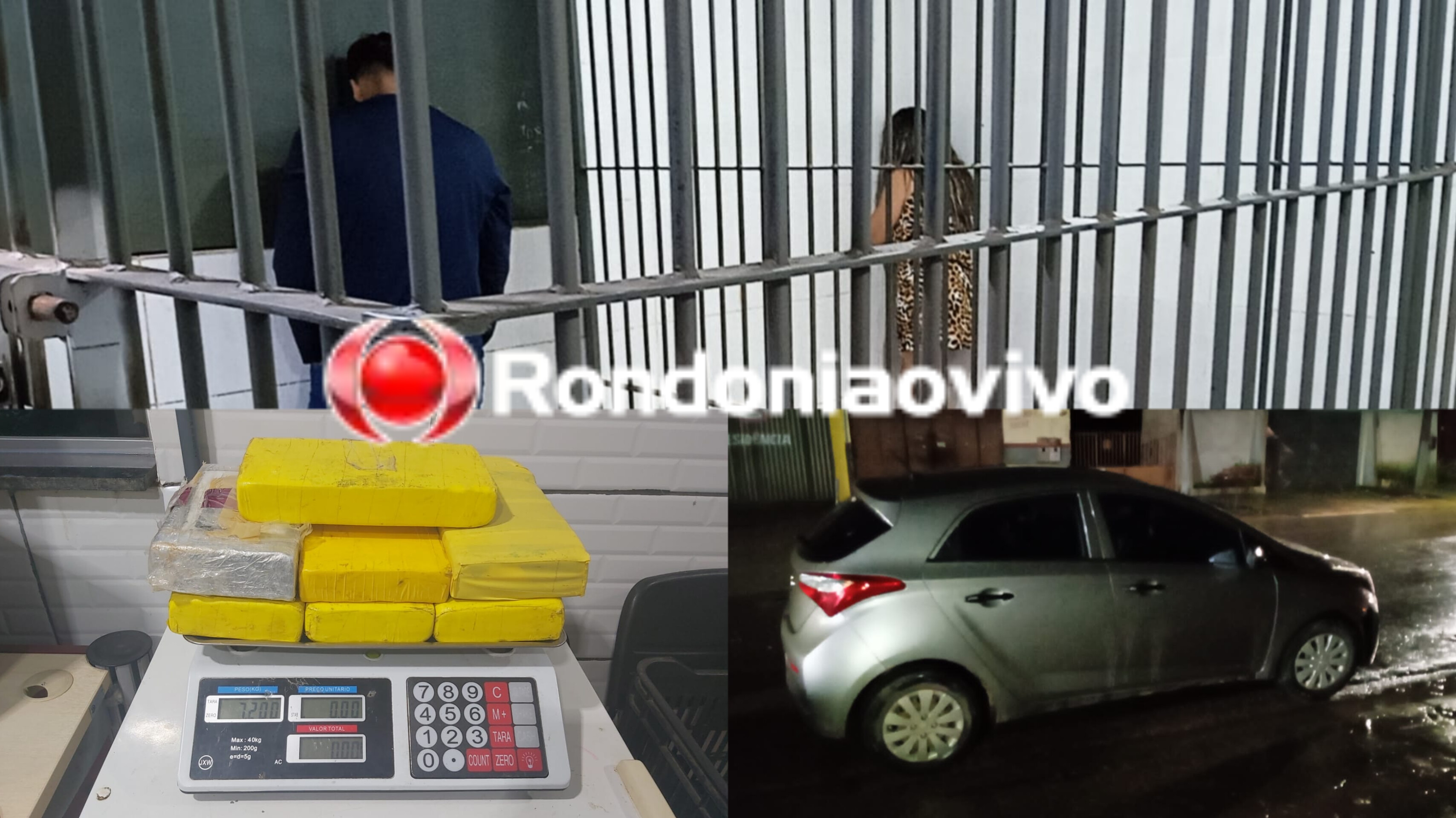 JUNTOS NO CRIME: Homem e ex-mulher são presos com mais de sete quilos de cocaína em HB20