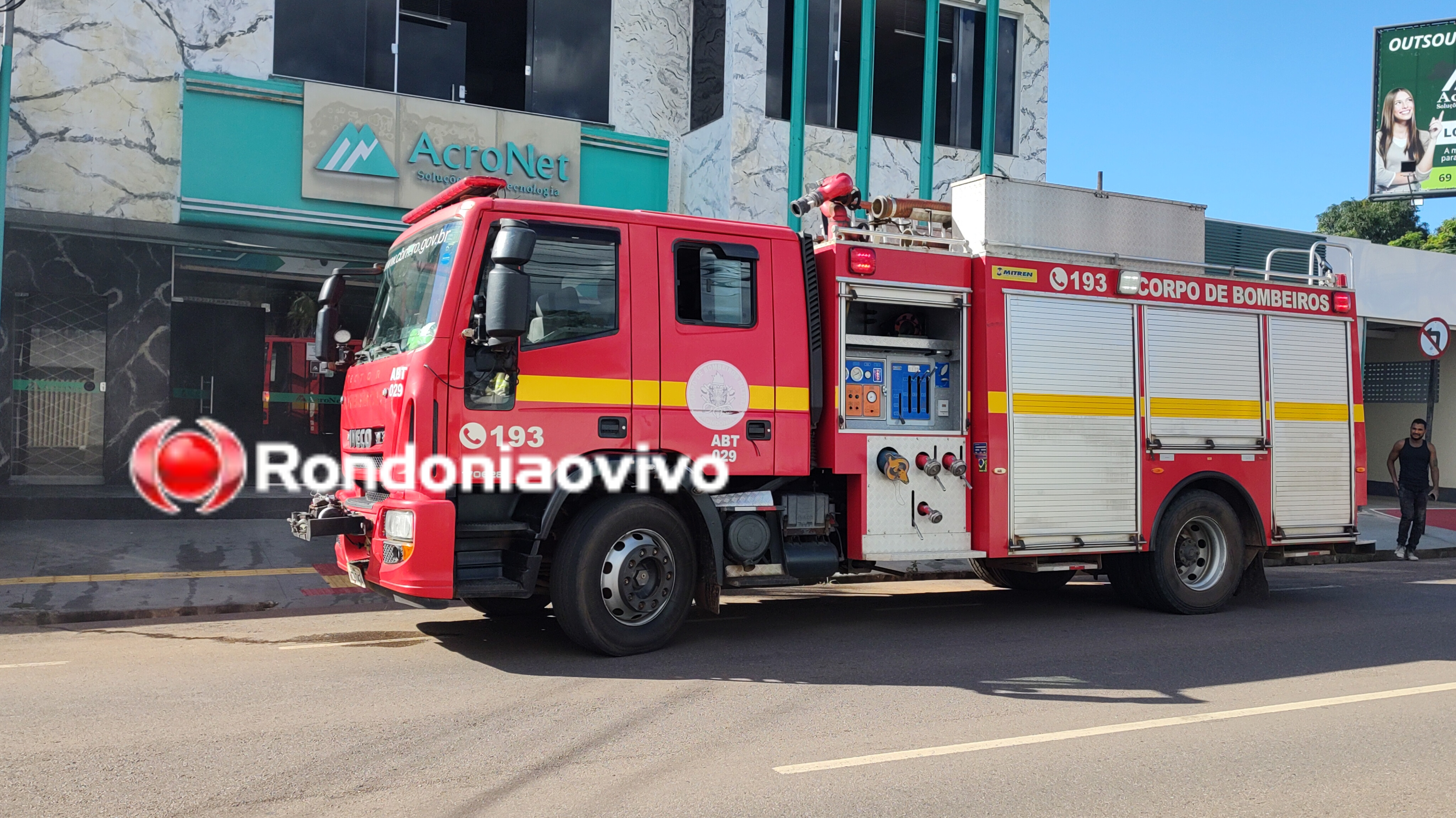 VÍDEO: Incêndio em impressora atinge empresa na Avenida Abunã