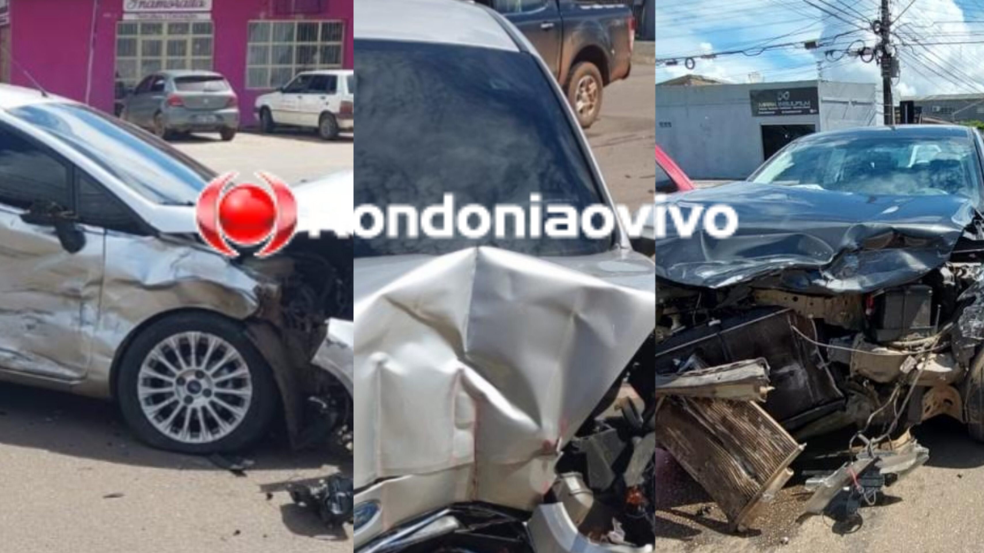 DOM PEDRO II: Empresária em Honda City avança cruzamento e causa forte batida